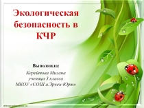 Урок-презентация Экология в КЧР