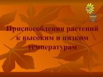 Презентация по экологии растений 6 класс
