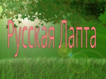 Презентация :И какой же русский не любит лапту