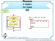 Презентация по теме Решение задач_ЦА