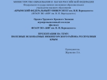 Полезные ископаемые Нижнегорского района Республики Крым