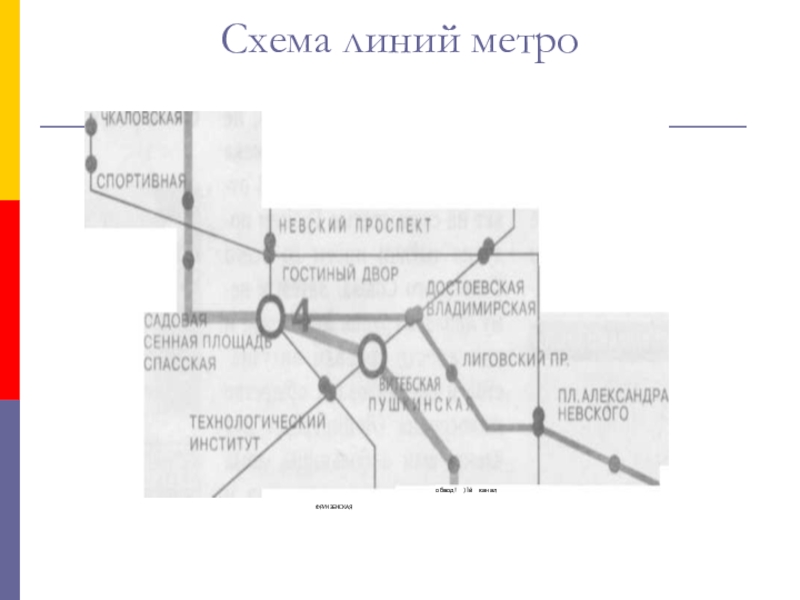 Урок Графы в твоей профессии Схема линий метро ФРУНЗЕНСКАЯобвод! )1й канал Схема линий метро ФРУНЗЕНСКАЯобвод! )1й канал