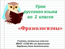 Презентация по русскому языку Фразеологизмы (2 класс)