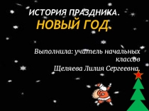 Классный час на тему : История нового года