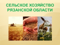 Презентация по окружающему миру на тему Сельское хозяйство Рязанской области