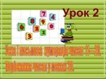 Презентація до уроку 2 Усна і письмова нумерація чисел 11—20. Порівняння чисел у межах 20.