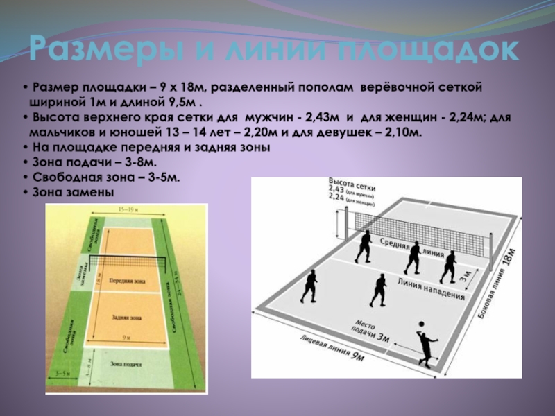 Как называется самая длинная линия на площадке