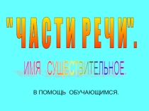 Презентация Имя существительное для 1-4 классов