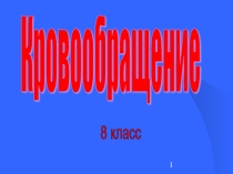 Презентация по биологии на тему Кровообращение