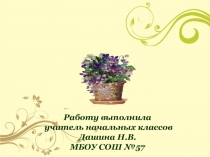 Презентация по окружающему миру на тему Природа в классе (1 класс)