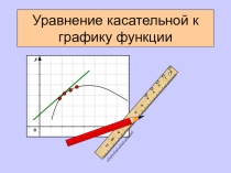 Презентация по математике на тему: Уравнение касательной