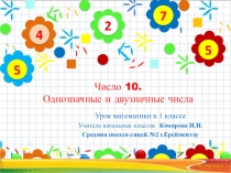 Урок-презентация по математике в 1 классе по теме Числовой ряд. Однозначные и двузначные числа.