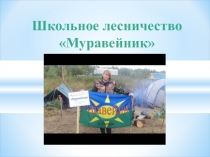 Презентация Школьное лесничество Муравейник