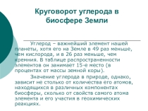 Круговорот углерода в природе