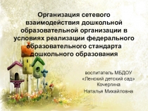 Организация сетевого взаимодействия дошкольной образовательной организации в условиях реализации федерального образовательного стандарта дошкольного образования