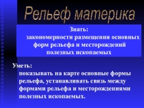 Презентация по географии на тему  Рельеф Африки