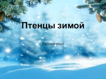 Презентация по русскому языку на тему Работа с текстом. Птенцы зимой 2-4 класс