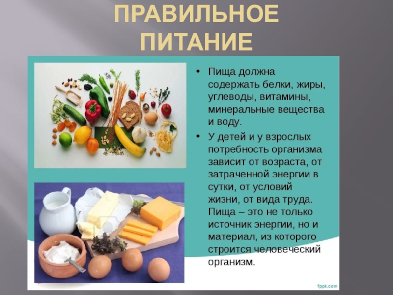 Презентация Презентация для дошкольников  Правильное питание