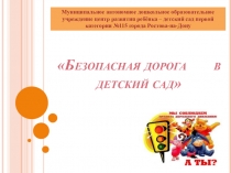 Безопасная дорога в детский сад (Дошкольное учреждение)