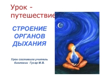Презентация по биологии на тему Дыхательная система