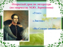 Презентация по литературе на тему Мотив одиночества в лирике М.Ю. Лермонтова (6 класс)