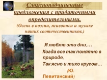 Презентация по русскому языку Сложноподчиненные предложения с придаточными определительными