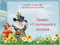 Презентация проекта У солнышка в гостях