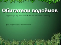 Презентация к уроку окружающего мира 2 класс Водоем и его обитатели (Нач.шк. 21 век)