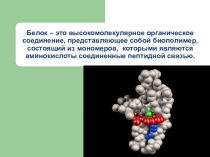 Презентация по химии на тему Белки