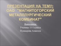 НРЭО и химия: ОАО Магнитогорский Металлургический комбинат