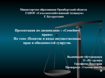 Имущественные права и обязанности