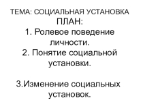 Ролевое поведение