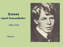 Подготовка к ЕГЭ по литературе. Лирика С.А. Есенина
