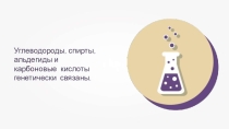 Презентация по химии Генетическая связь углеводородов, спиртов, альдегидов и карбоновых кислот (10 класс)