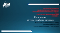 Презентация дисциплины МДК 04.01Обработка рыбы и приготовление блюд из рыбы Семейство щуковых учащаяся группы 663 Нигматуллина Элеонора Руководитель Валентина Алексеевна Глухова Сургутский политехнический колледж учащаяся группы 663