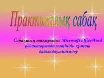 Қазақ тілінде практикалық жұмыс. 11 сыныпқа