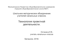 Презентация Технология проектной деятельности