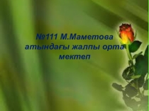 Резентация по казахскому языку на тему Біздің отбасымыз.