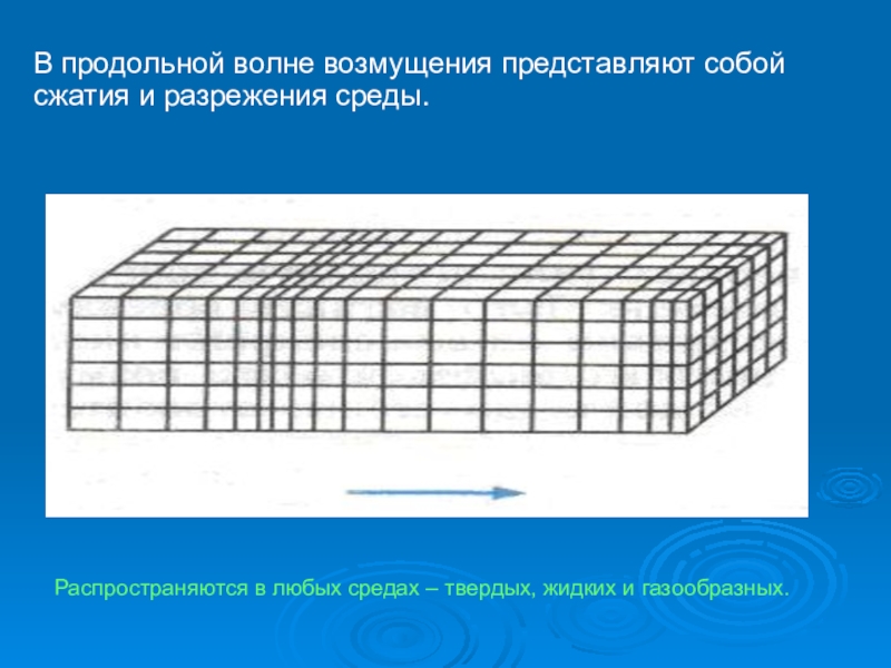 Продольные волны в твердых телах. Продольная волна представляет собой. Продольные волны это волны сжатия и. Продольные волны сжатия и разрежения. Продольные волны распространяются только.