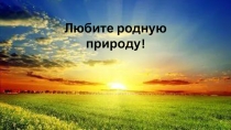 Презентация по экологии на тему Красота природы
