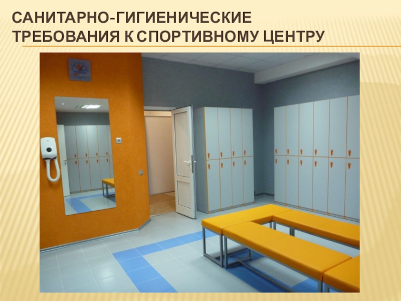 Школа будущего Проект Спортивный центр моей мечты Санитарно-гигиенические требования к спортивному центру Санитарно-гигиенические требования к спортивному центру