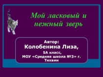 Презентация проекта Мой ласковый и нежный зверь