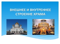 Презентация к внеклассному мероприятию по основам православной культуры на тему Внешнее и внутреннее строение храма