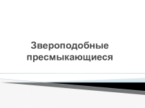 звероподобные пресмыкающиеся