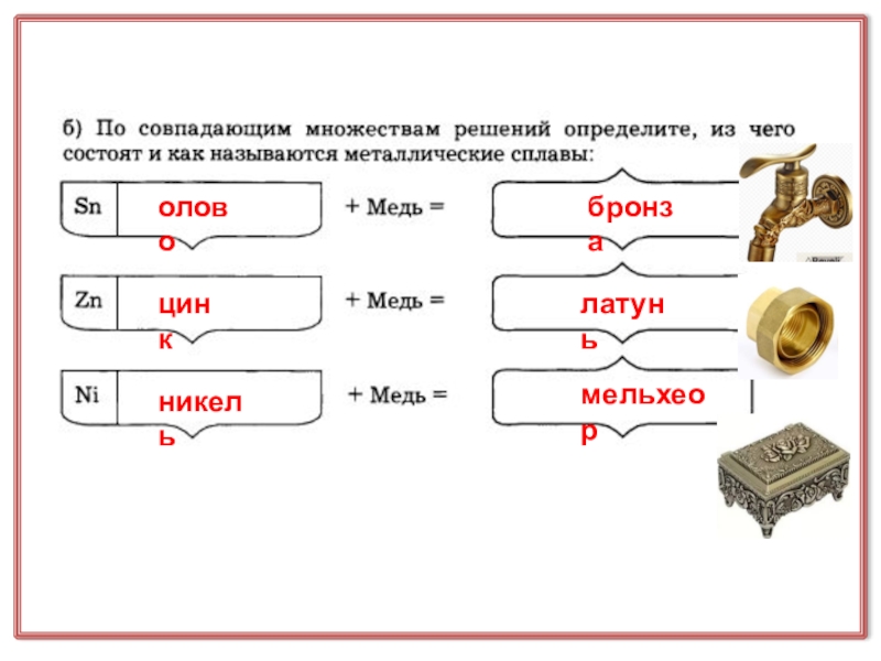 Презентация для проведения урока по теме неравенства оловобронзацинкмельхеорлатуньникель оловобронзацинкмельхеорлатуньникель