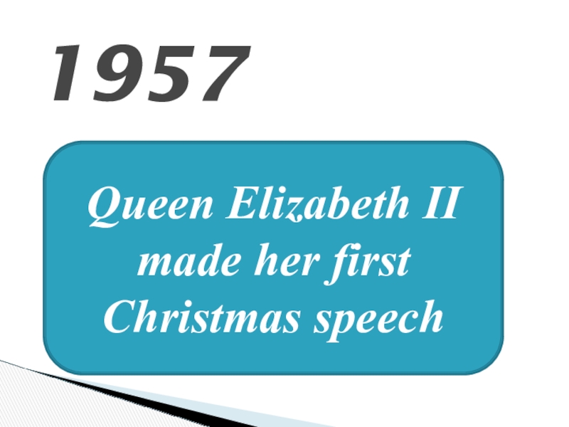 The British Royal Family 8 grade 1957Queen Elizabeth II made her first Christmas speech 1957Queen Elizabeth II made her first Christmas speech