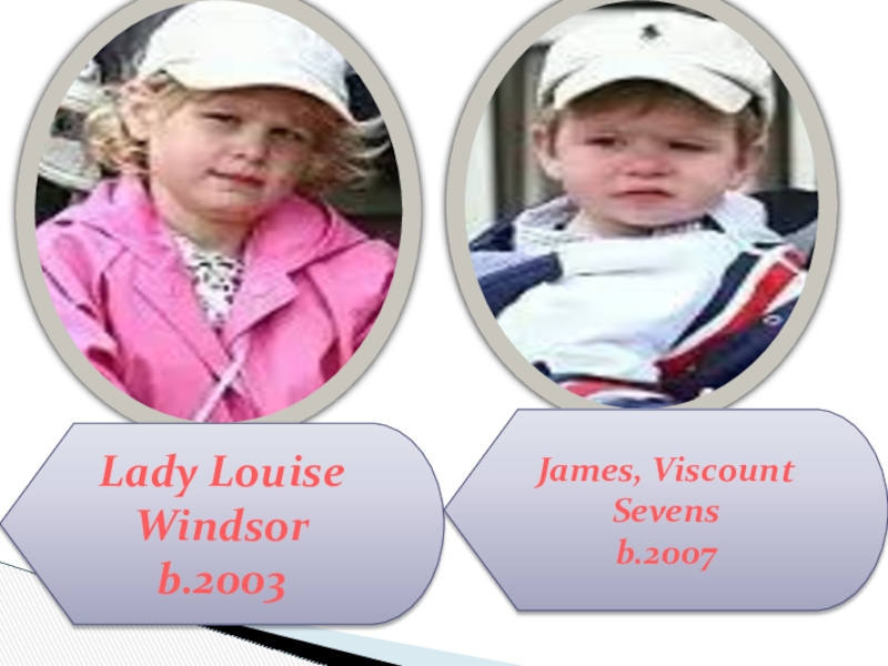 The British Royal Family 8 grade Lady Louise Windsorb.2003James, Viscount Sevensb.2007 Lady Louise Windsorb.2003James, Viscount Sevensb.2007