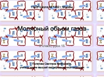 Презентация по химии на тему Молярный объем газов (8 класс)