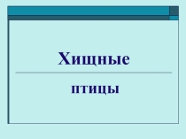 Презентация по экологии Красноярского края на тему Хищные птицы
