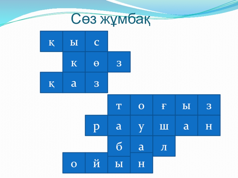 Қазақ тілі. Сөз таптары (3 класс) Сөз жұмбақсақозкықбыатзөғызрйолашуанн Сөз жұмбақсақозкықбыатзөғызрйолашуанн